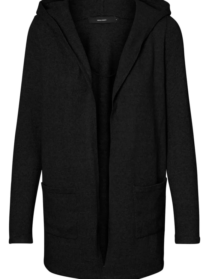Vero Moda Pullover & Sweatshirts*VMDOFFY LS OPEN HOOD CARDIGAN GA NOOS Black