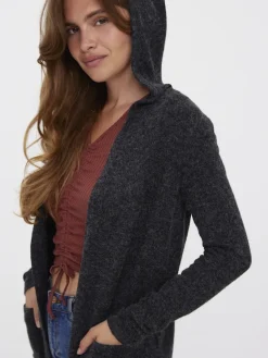 Vero Moda Pullover & Sweatshirts*VMDOFFY LS OPEN HOOD CARDIGAN GA NOOS Black