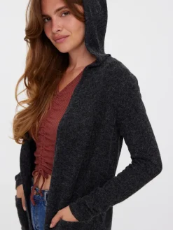 Vero Moda Pullover & Sweatshirts*VMDOFFY LS OPEN HOOD CARDIGAN GA NOOS Black