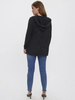 Vero Moda Pullover & Sweatshirts*VMDOFFY LS OPEN HOOD CARDIGAN GA NOOS Black