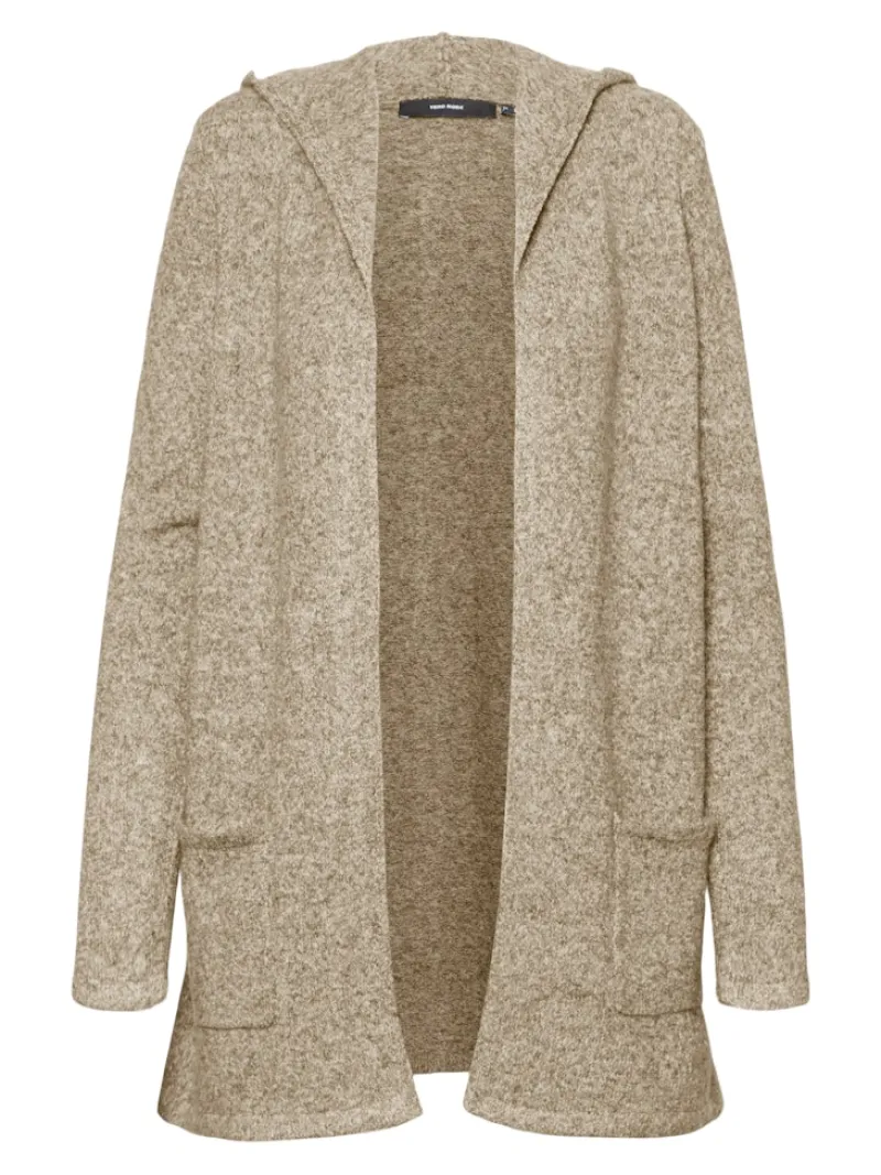Vero Moda Pullover & Sweatshirts*VMDOFFY LS OPEN HOOD CARDIGAN GA NOOS Sepia Tint