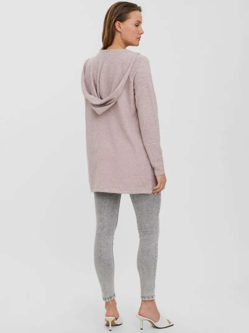 Vero Moda Pullover & Sweatshirts*VMDOFFY LS OPEN HOOD CARDIGAN GA NOOS Woodrose