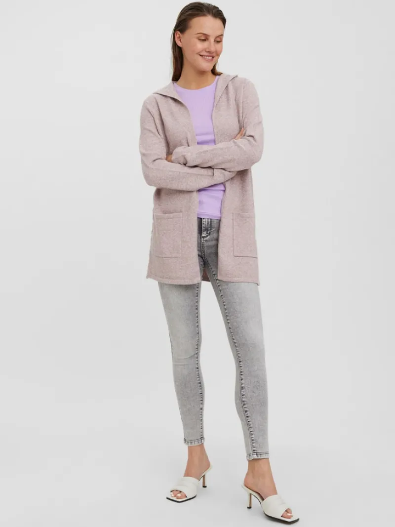 Vero Moda Pullover & Sweatshirts*VMDOFFY LS OPEN HOOD CARDIGAN GA NOOS Woodrose