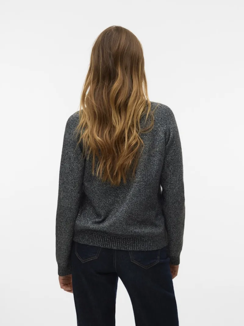 Vero Moda Pullover & Sweatshirts*VMDOFFYSHINE LS O-NECK BLOUSE REP NOOS Asphalt