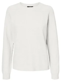 Vero Moda Pullover & Sweatshirts*VMDOFFYSHINE LS O-NECK BLOUSE REP NOOS Snow White