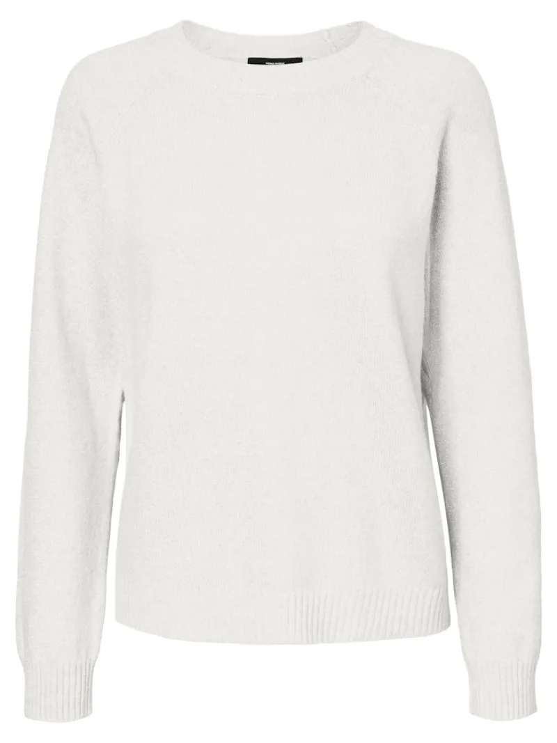Vero Moda Pullover & Sweatshirts*VMDOFFYSHINE LS O-NECK BLOUSE REP NOOS Snow White