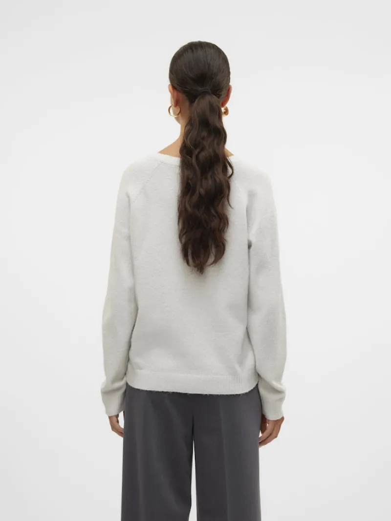 Vero Moda Pullover & Sweatshirts*VMDOFFYSHINE LS O-NECK BLOUSE REP NOOS Snow White