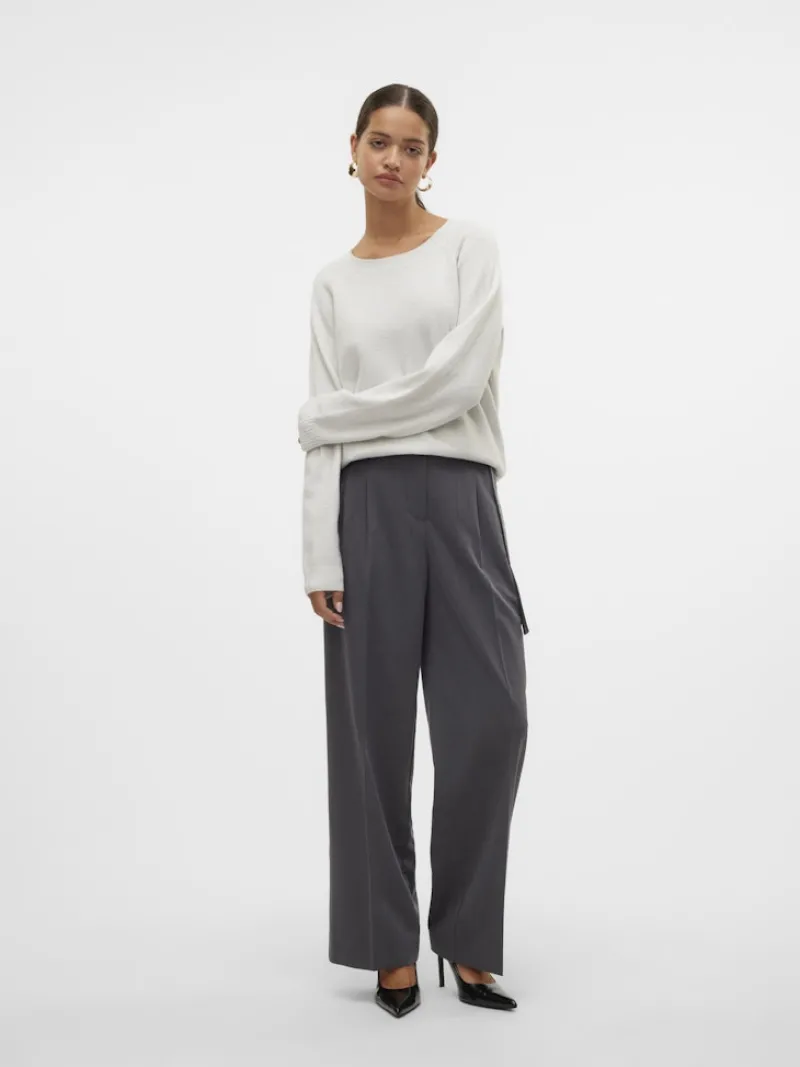 Vero Moda Pullover & Sweatshirts*VMDOFFYSHINE LS O-NECK BLOUSE REP NOOS Snow White