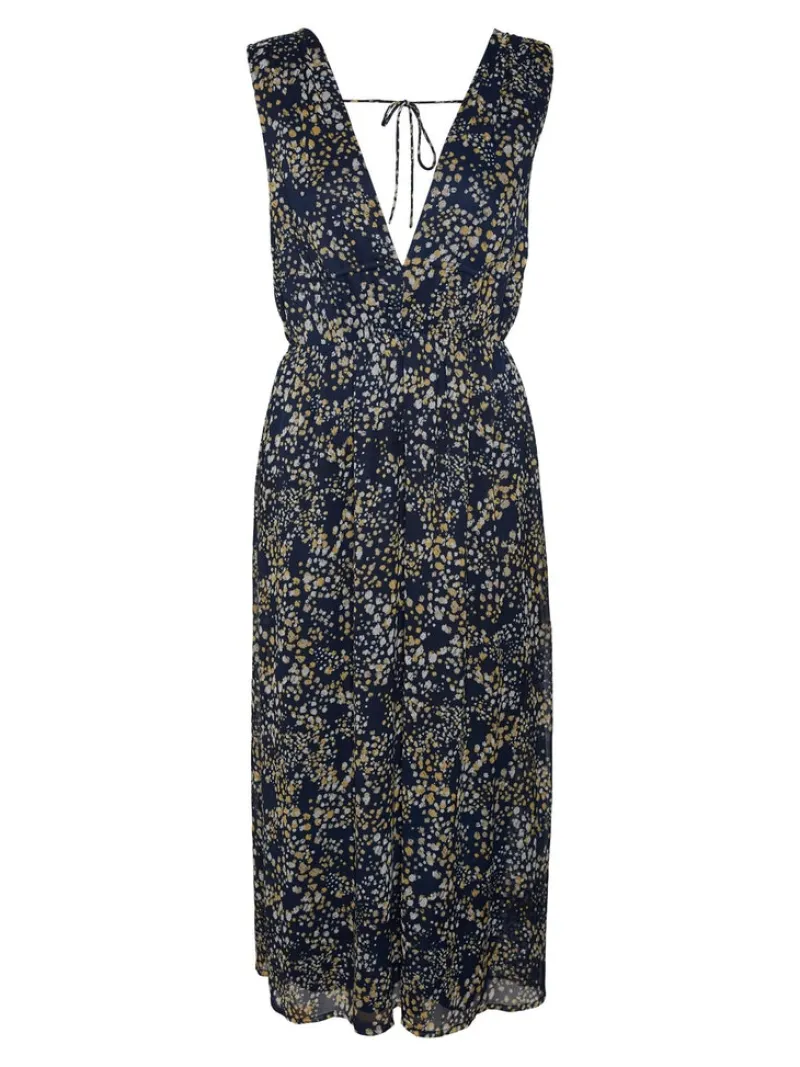 Vero Moda Kleider*VMDORA KAYA SL 7/8 DRESS WVN GA Navy Blazer