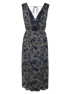 Vero Moda Kleider*VMDORA KAYA SL 7/8 DRESS WVN GA Navy Blazer