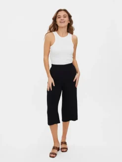 Vero Moda Hosen*VMEASY HW CULOTTE PANTS WVN GA black1
