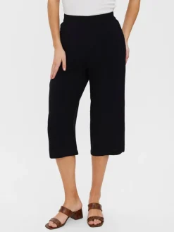 Vero Moda Hosen*VMEASY HW CULOTTE PANTS WVN GA black1