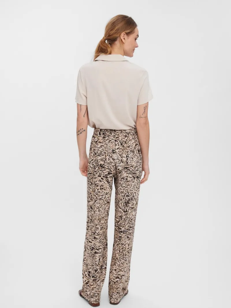 Vero Moda Hosen*VMEASY HW WIDE PANTS WVN GA White Pepper