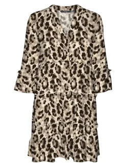 Vero Moda Kleider*VMEASY JOY 3/4 SHORT DRESS WVN GA sandshell