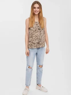 Vero Moda Shirts*VMEASY SL TANK TOP WVN GA White Pepper