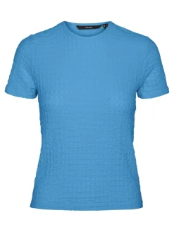 Vero Moda Shirts*VMELENE SHORT SS TOP JRS bonnie blue