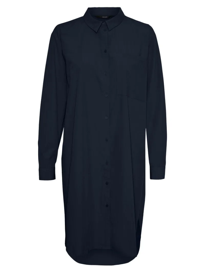 Vero Moda Blusen*VMELLA L/S LONG SHIRT NOOS Black