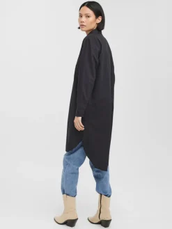Vero Moda Blusen*VMELLA L/S LONG SHIRT NOOS Black