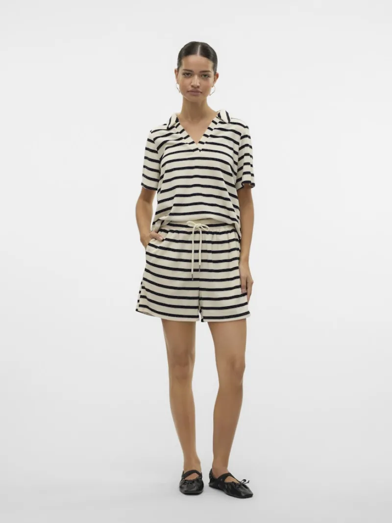 Vero Moda Shirts*VMEMELI S/S V-NECK TOP JRS LCS birch1