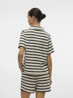 Vero Moda Shirts*VMEMELI S/S V-NECK TOP JRS LCS birch1