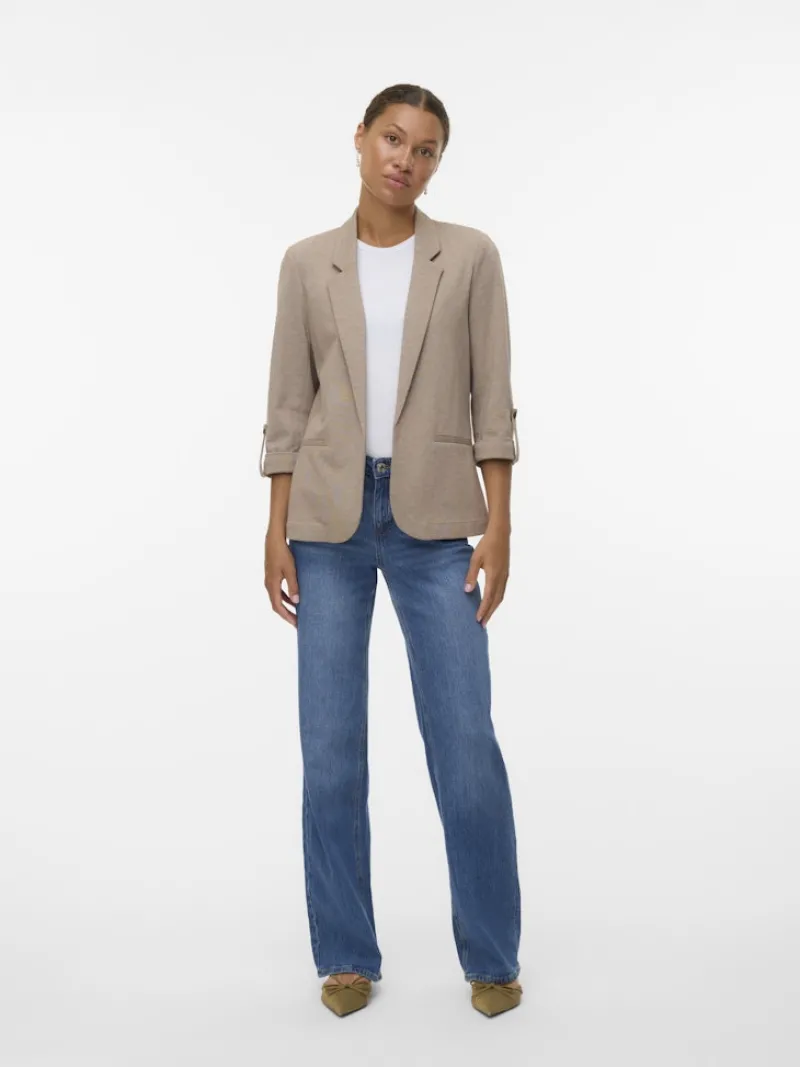 Vero Moda Jacken*VMEVA 3/4 LOOSE BLAZER NOOS Fossil
