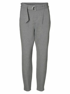 Vero Moda Hosen*VMEVA HR LOOSE BELT PANT GA COLOR Medium Grey Melange