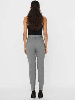Vero Moda Hosen*VMEVA HR LOOSE BELT PANT GA COLOR Medium Grey Melange