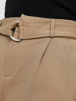 Vero Moda Hosen*VMEVA HR LOOSE BELT PANT GA COLOR Silver Mink