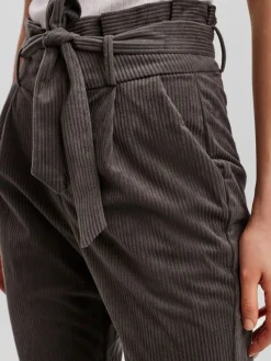 Vero Moda Hosen*VMEVA HR LOOSE PAPERBAG CORD PANT NOOS Peat