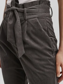 Vero Moda Hosen*VMEVA HR LOOSE PAPERBAG CORD PANT NOOS Peat