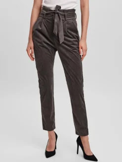 Vero Moda Hosen*VMEVA HR LOOSE PAPERBAG CORD PANT NOOS Peat