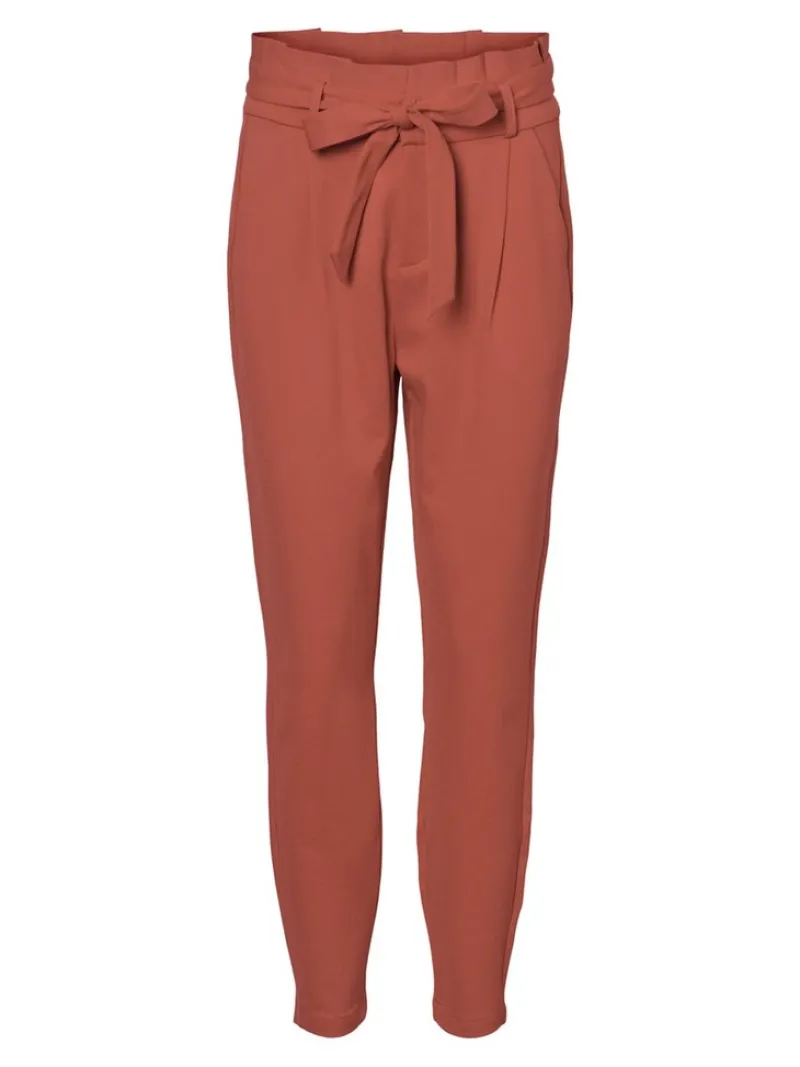 Vero Moda Hosen*VMEVA HR LOOSE PAPERBAG PANT GA COLOR marsala