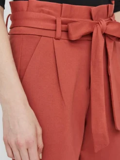 Vero Moda Hosen*VMEVA HR LOOSE PAPERBAG PANT GA COLOR marsala