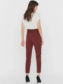 Vero Moda Hosen*VMEVA HW LOOSE PAPERBAG PANT NOOS sable