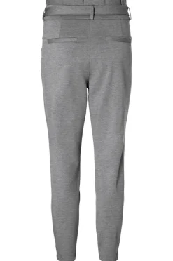 Vero Moda Hosen*VMEVA HW LOOSE PAPERBAG PANT NOOS Medium Grey Melange