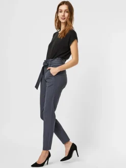 Vero Moda Hosen*VMEVA HW LOOSE PAPERBAG PANT NOOS ombre blue