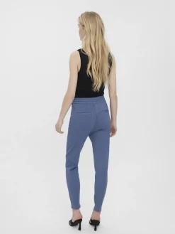 Vero Moda Hosen*VMEVA MR LOOSE STRING PANT GA NOOS china blue