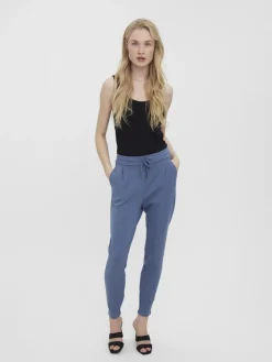 Vero Moda Hosen*VMEVA MR LOOSE STRING PANT GA NOOS china blue