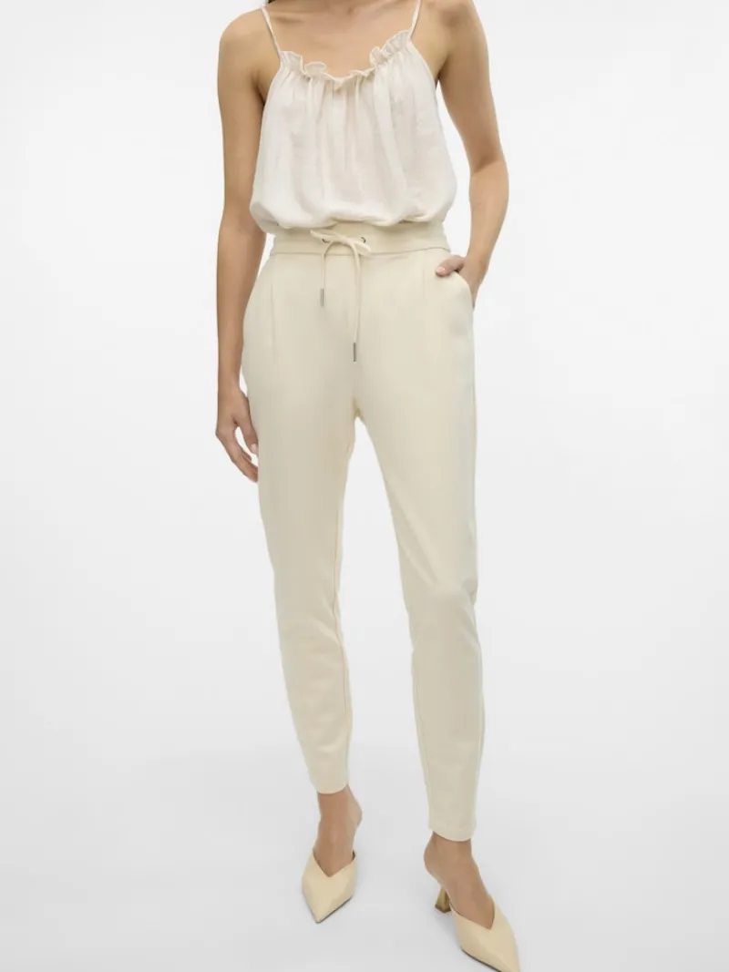 Vero Moda Hosen*VMEVA MR LOOSE STRING PANT GA NOOS birch