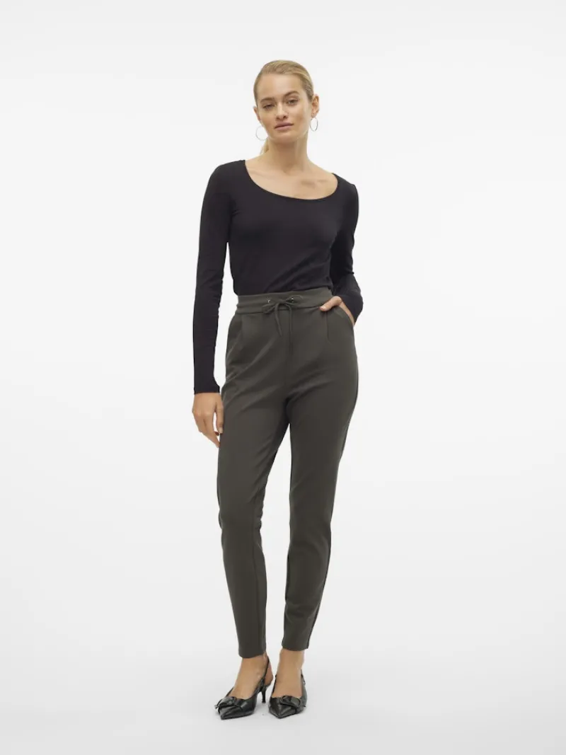 Vero Moda Hosen*VMEVA MR LOOSE STRING PANT GA NOOS Peat