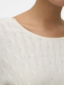 Vero Moda Pullover & Sweatshirts*VMFANTASTIC LS V-BACK CABLE PULLOVER birch