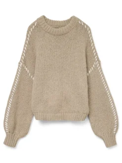 Vero Moda Pullover & Sweatshirts*VMFENG LS O-NECK PULLOVER GA BOO Silver Mink