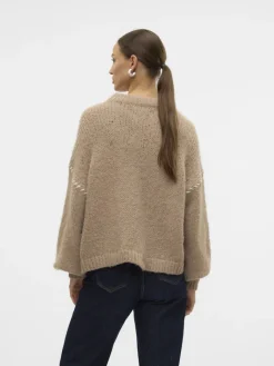 Vero Moda Pullover & Sweatshirts*VMFENG LS O-NECK PULLOVER GA BOO Silver Mink