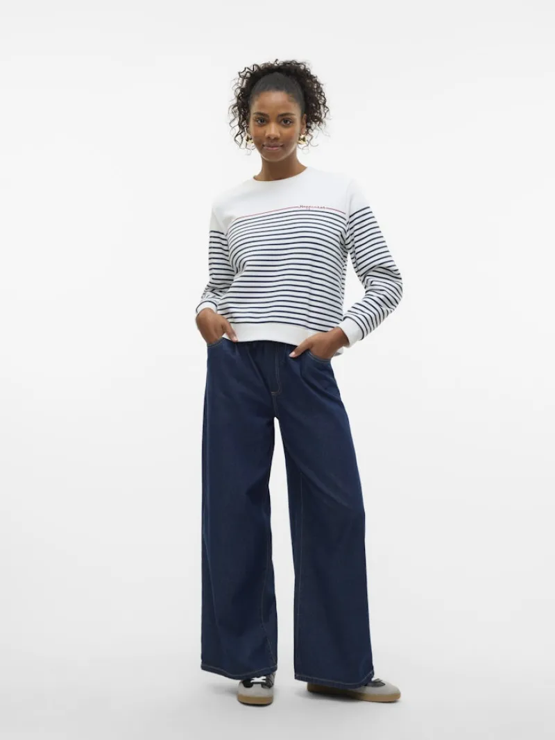 Vero Moda Pullover & Sweatshirts*VMFERNANDA LS SWEAT BOX JRS GA Cloud Dancer