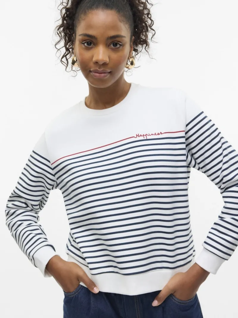 Vero Moda Pullover & Sweatshirts*VMFERNANDA LS SWEAT BOX JRS GA Cloud Dancer