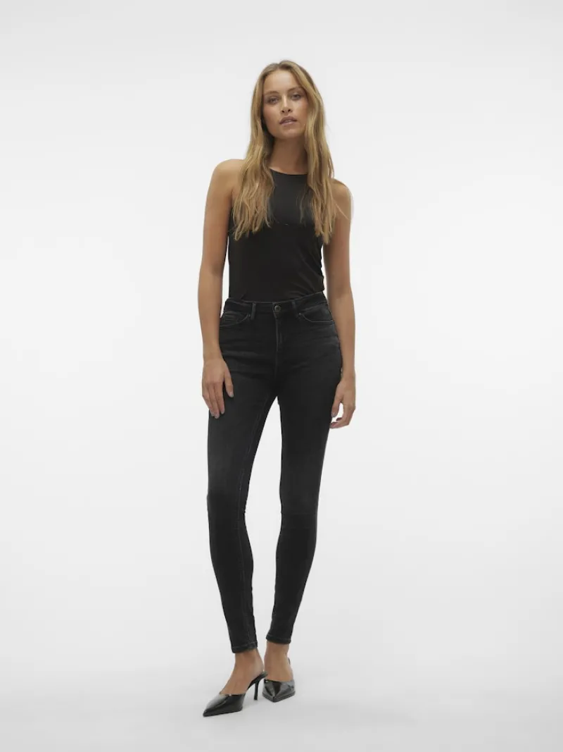 Vero Moda Jeans*VMFLASH MR SKINNY JEANS LI111 GA NOOS Black Denim