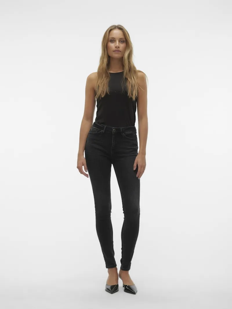 Vero Moda Jeans*VMFLASH MR SKINNY JEANS LI111 GA NOOS Black Denim