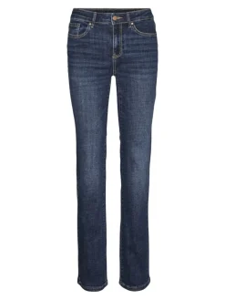 Vero Moda Jeans*VMFLASH MR STRAIGHT JEANS LI3300 GA NOOS Dark Blue Denim