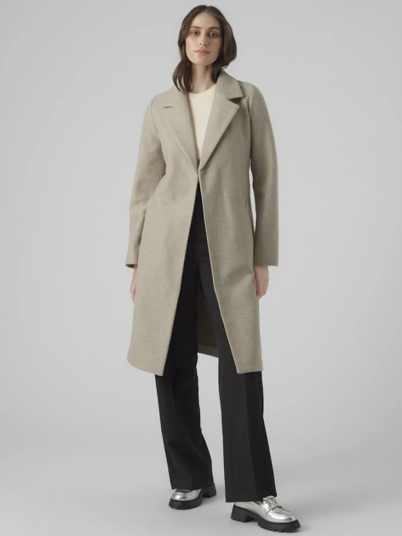 Vero Moda Jacken*VMFORTUNEAYA LONG COAT GA NOOS Silver Mink