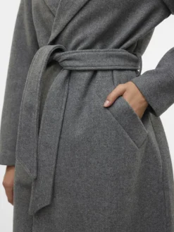 Vero Moda Jacken*VMFORTUNEAYA LONG COAT GA NOOS Medium Grey Melange